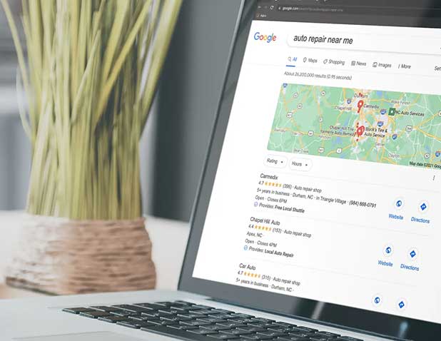 Auto repair search engine optimizer